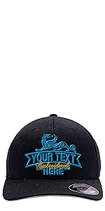 6277 Flexfit Hat + Text Embroidery