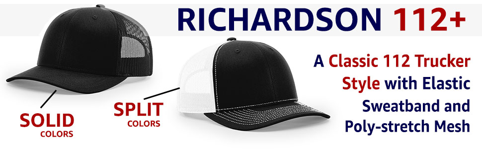 Richardson 112+ R-Flex Adjustable Trucker Hat