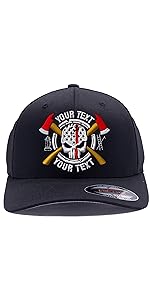 FD Skull and Cross Axes Felxfit Hat