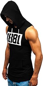 Mens Tank Top Hoodies