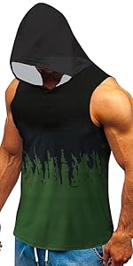 Mens Tank Top Hoodies