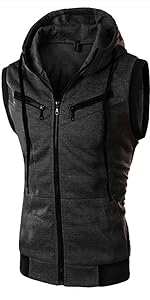 Mens Tank Top Hoodies