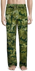 cargo camo faux denim pants