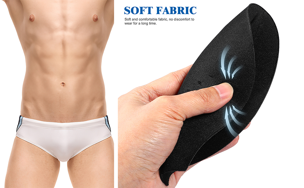 Abaodam 4Pcs Men Bulge Enhancing Mens Padded Underwear Cup Sponge Pad Swimwear Padded Pump