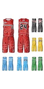 Custom Techno Style Basketball Jersey Set