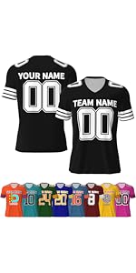 Custom Football Jersey with Text