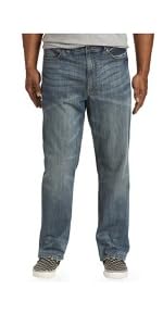 True Nation by DXL Big and Tall Cali Cool Relaxed-Fit Stretch Jeans