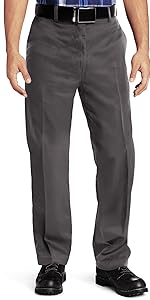 Match Mens Relaxed Fit No-Iron Plain Front Dress Pants 