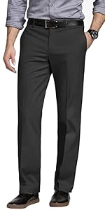 Match Men''s Loose-Fit Wrinkle-Resistant Dress Pants