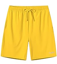 Yellow mens shorts