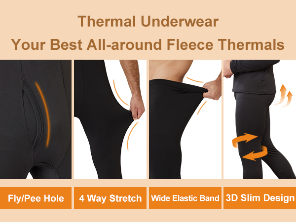 Mens thermal underwear set