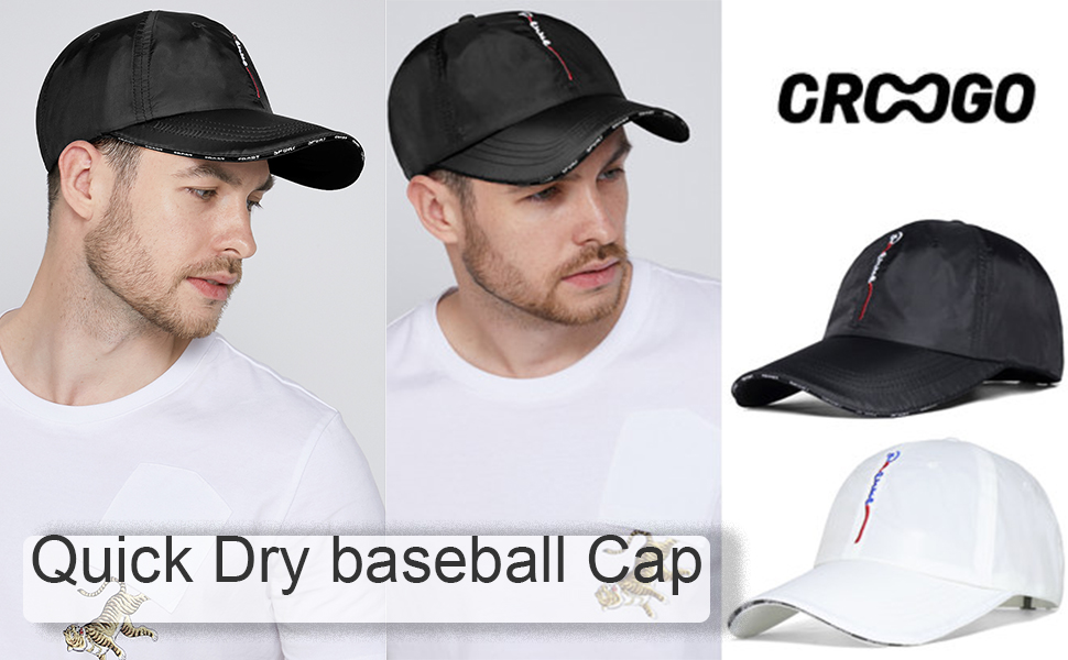 Quick Dry Sports Hat UPF 50+ Baseball Cap Lightweight UV Protection Sun Hats Waterproof Dad Hat