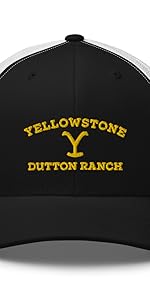 Yellowstone Dutton Ranch Logo Retro Trucker Hat - Officially Licensed