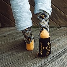 Yellowstone Dutton Ranch Black Plaid Socks