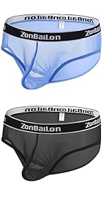 Mens mesh bulge pouch briefs underwear