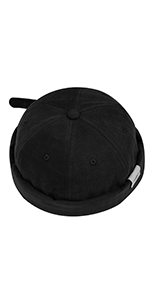  Brimless Docker Cap Unisex Rolled Cuff Harbour Hat