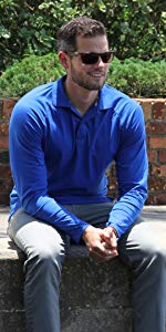 Long Sleeve Polo Shirts for Men