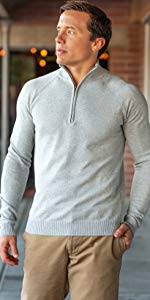 Quarter Zip Pullover Men