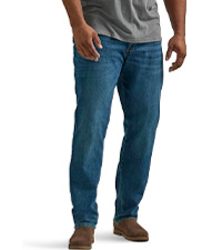 lee extreme motion straight taper jean for big and tall sizes