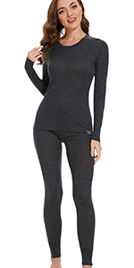 Merino wool base layer set