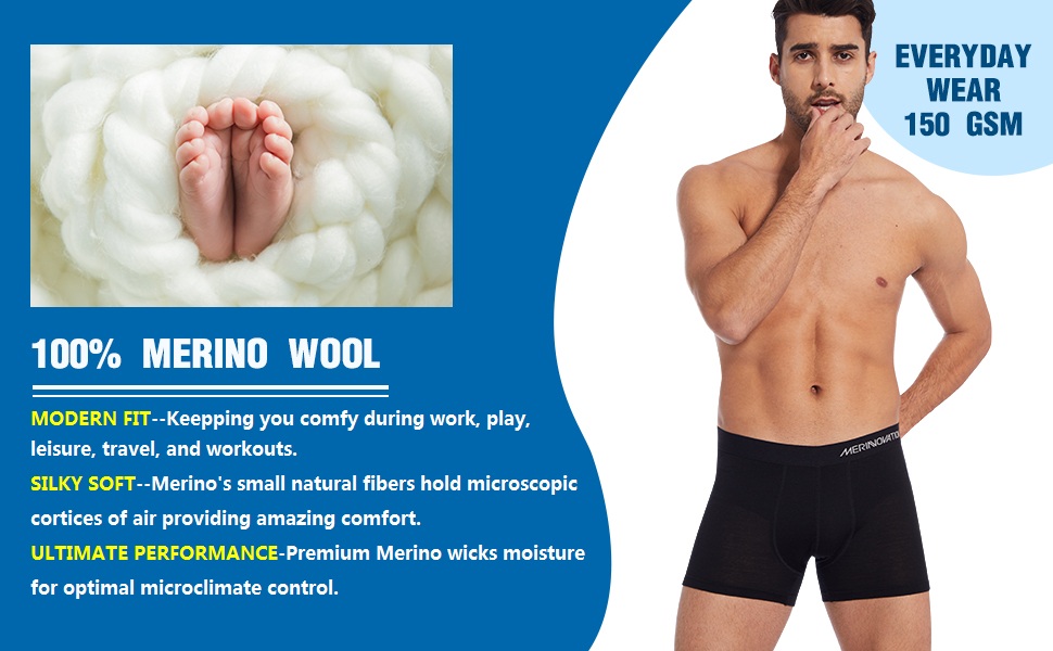 merino wool boxers briefs men