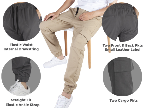 lightweight cargo jogger pants