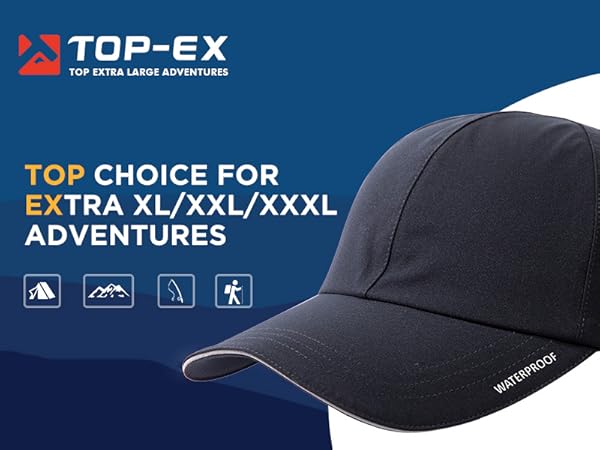 Oversize XL XXL Men''s Waterproof Baseball Cap Running Cooling Hat for Extra Large Big Heads