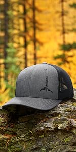 Larix Flexfit 110 Trucker Hat Tamarack Mountain