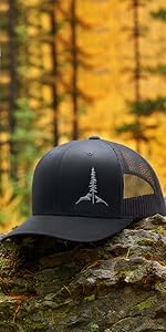 Larix Tamarack Mountain trucker hat