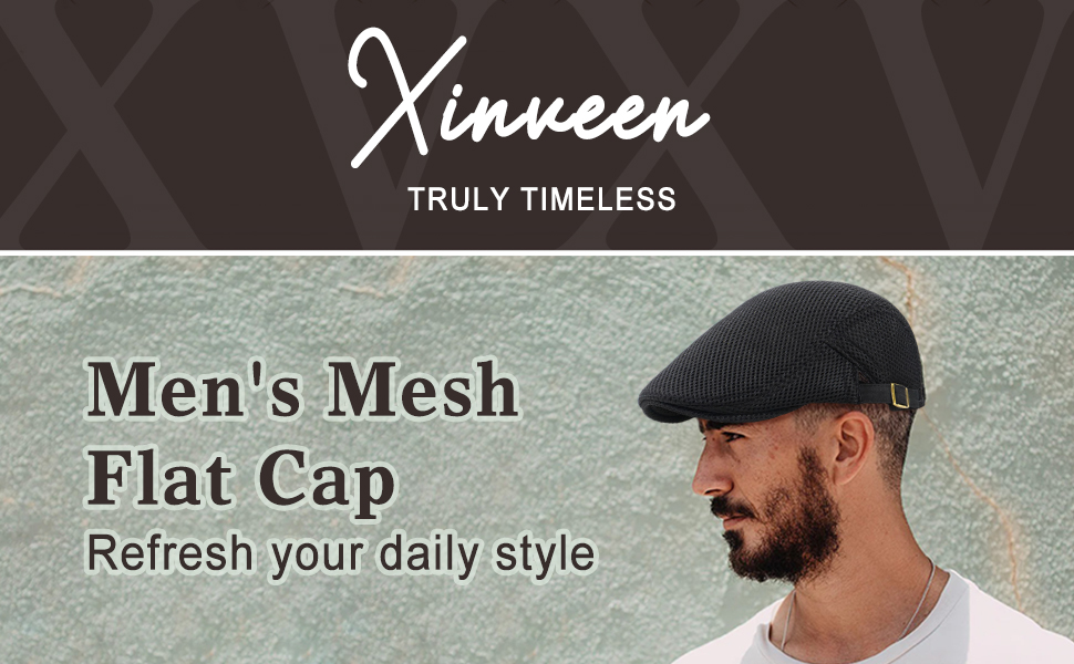 Xinveen Mesh Newsboy Hat