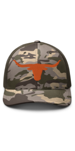 Camo Longhorn Orange