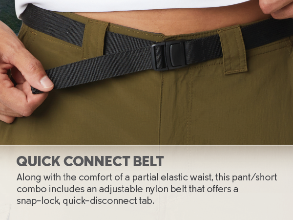 Pants that include a belt