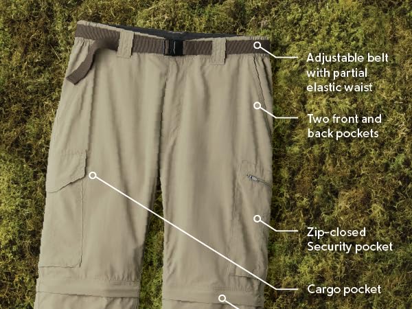 Moisture wicking, sun protecting, UPF 50, hiking pants