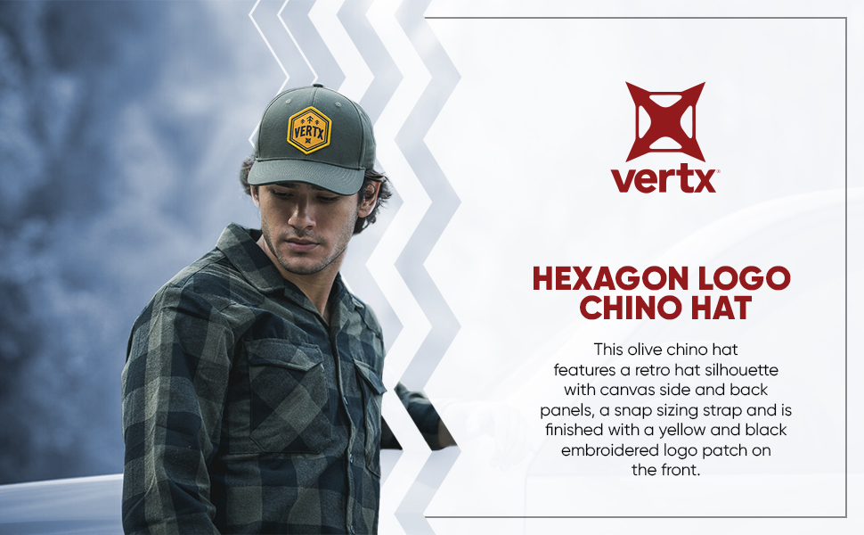 Hexagon Logo Chino Trucker Hat