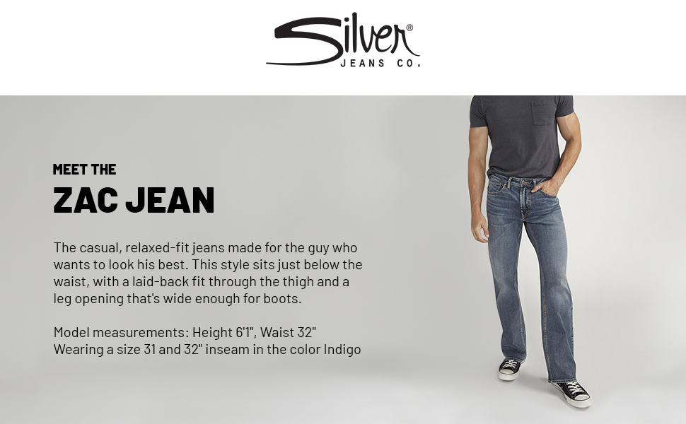 Meet the Zac jean with a casual relaxed fit