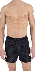 Perry Ellis Men&#39;s Diamond Rim Luxe Boxer Short