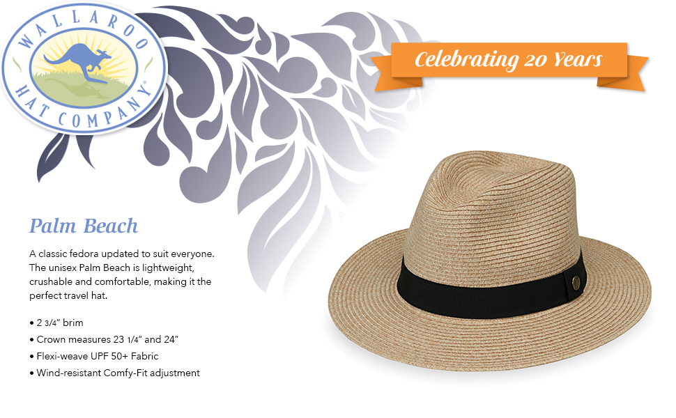 wallaroo hat company serious sun protection palm beach  unisex mens womenssun hat UPF