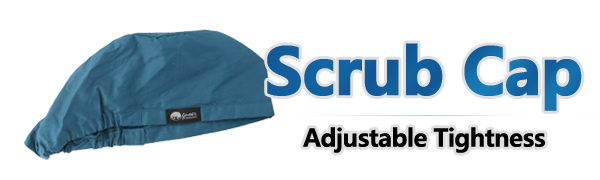 adjustable elastic buckle scrub cap