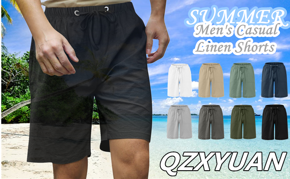 Men Linen Shorts 1