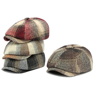 Mens Classic Newsboy Flat Cap Gatsby Ivy Cabbie Hat 