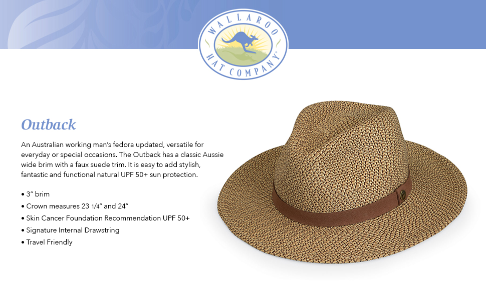 wallaroo hat company serious sun protection outback unisex womens mens sun hat UPF