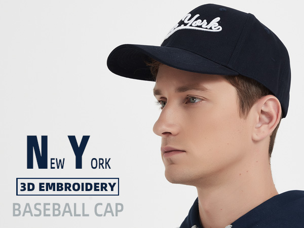 new york 3d embroidery classic cuffed knit baseball cap