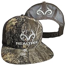 realtree edge mesh back antler logo patriotic american flag flat bill meshback trucker hat cap