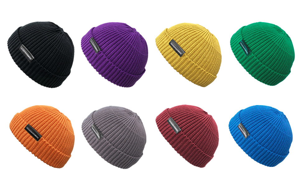 Solid Color Knit Beanie Skullcap