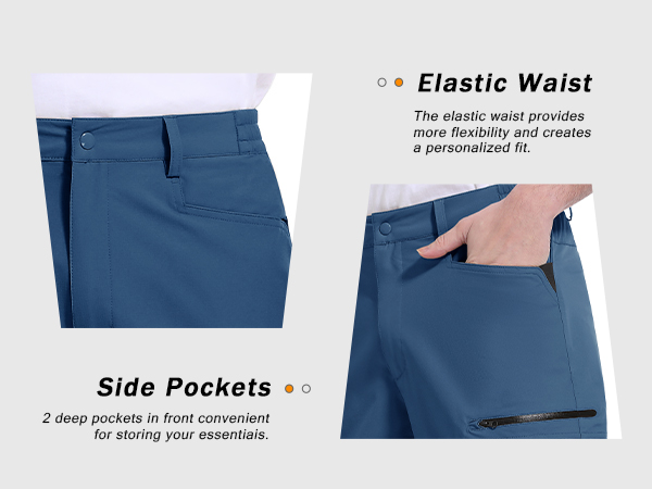 Elastic Waist & Side Pockets