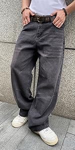 Mens Wide Leg Jeans