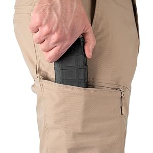 Zippered Cargo Pockets