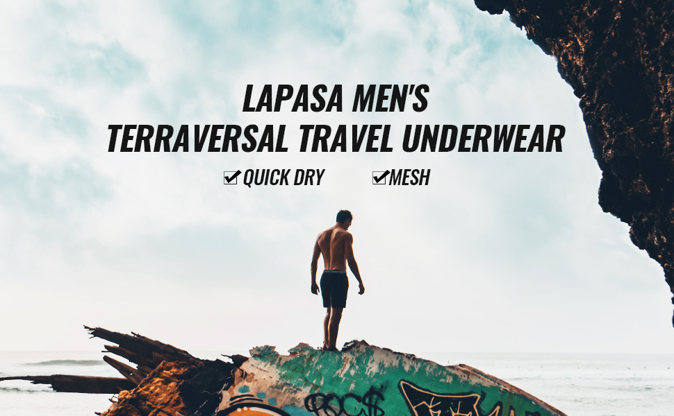 LAPASA MEN''S TERRAVERSAL TRAVEL UNDERWEAR