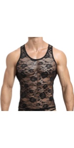 Mens Sissy Lace Shirt