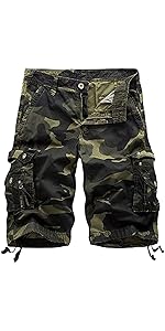 TOSKIP Men''s Camouflage Cargo Shorts Camo Outdoor Work Short